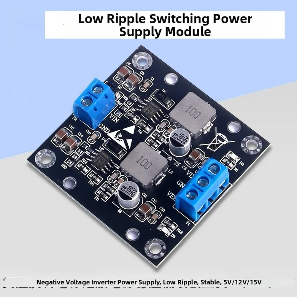 1pc Dual Output Switching Power Supply Module 15V Low Ripple Voltage For Electrical Equipment Accessories