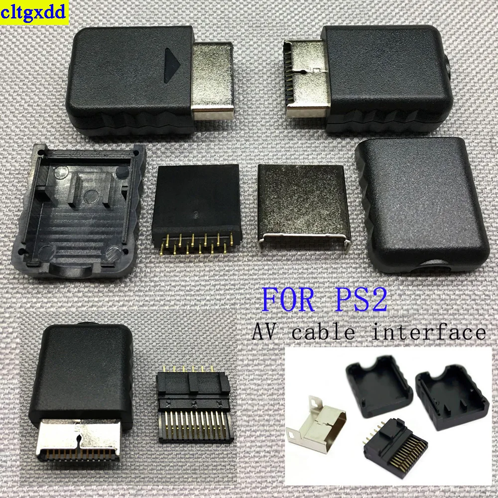 

Cltgxdd 1 sets of FOR PS2 AV cable interface connectors, port slots, cable multiple output RCA RGB audio and video 12PIN