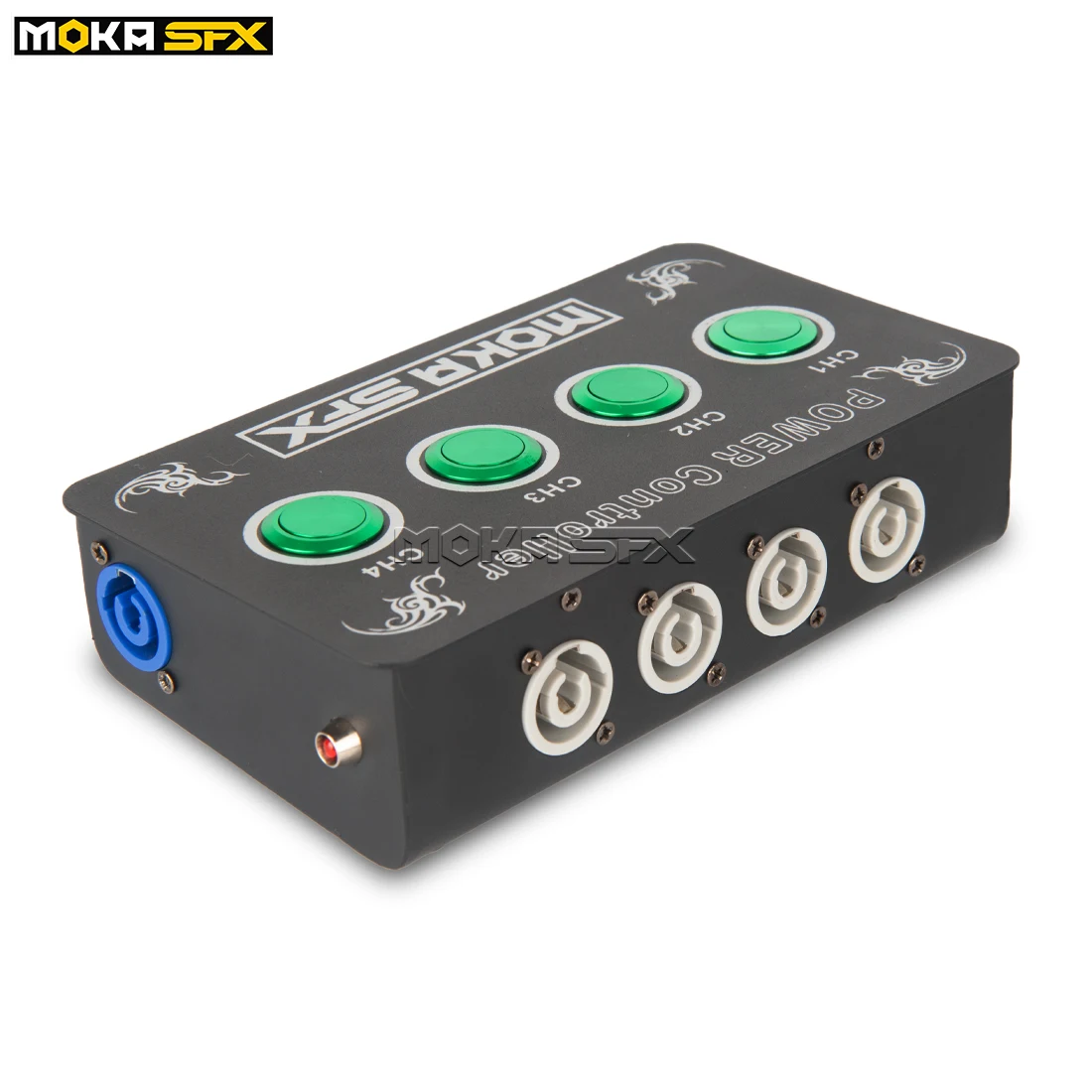 MOKA SFX 4 Channels Power Controller Mini Console Stage Machine DJ Controller Portable Console for Spark Flame CO2 Jet Machine