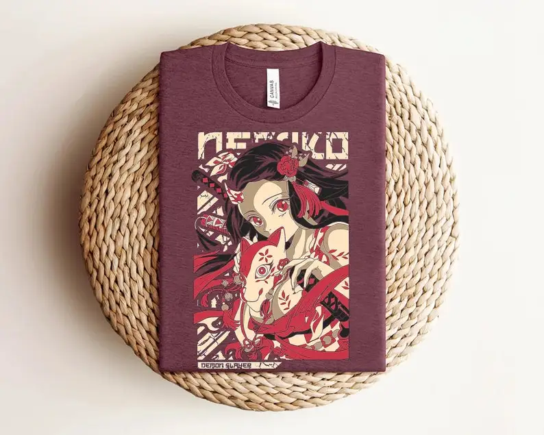 Demon Slay Shirt, Nezuko Shirt, Slayer Shirt, Anime Graphic Tees, Best Anime Shirt Gifts, Gift For Him, Gift For Her, Anime Tshi