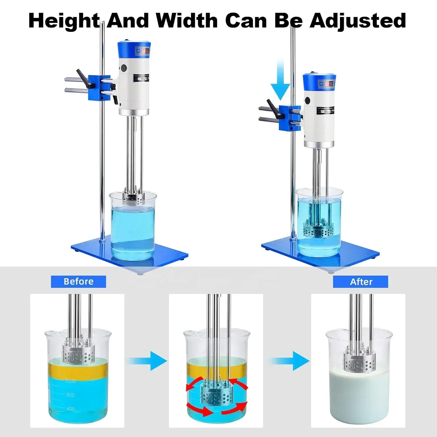 Exquisite 40L Cosmetic Mixer Laboratory Homogenizer High Speed Homogenizer Laboratory High Shear Homogenizer