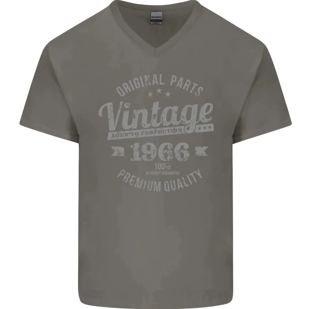 

Vintage Year 58th Birthday 1966 Mens Women Summer Tees Cotton T-Shirt Anime Graphic