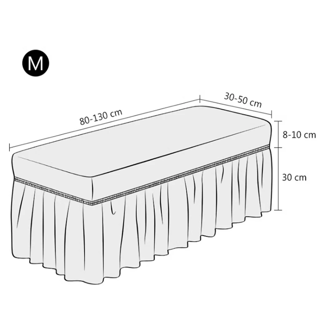 Bench Covers Seersucker Bench Seat Protector Cover for Living Room Bedroom Kitchen Bedroom Chair Covers Removable Washable