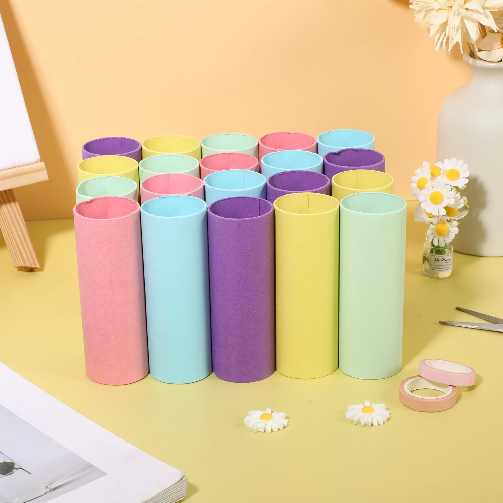 20 قطعة أنابيب ورق التلوين كرافت أنابيب بريد لتخزين اللوحات الفنية والشحن لفات المستندات رسومات حماية الحرفية #5