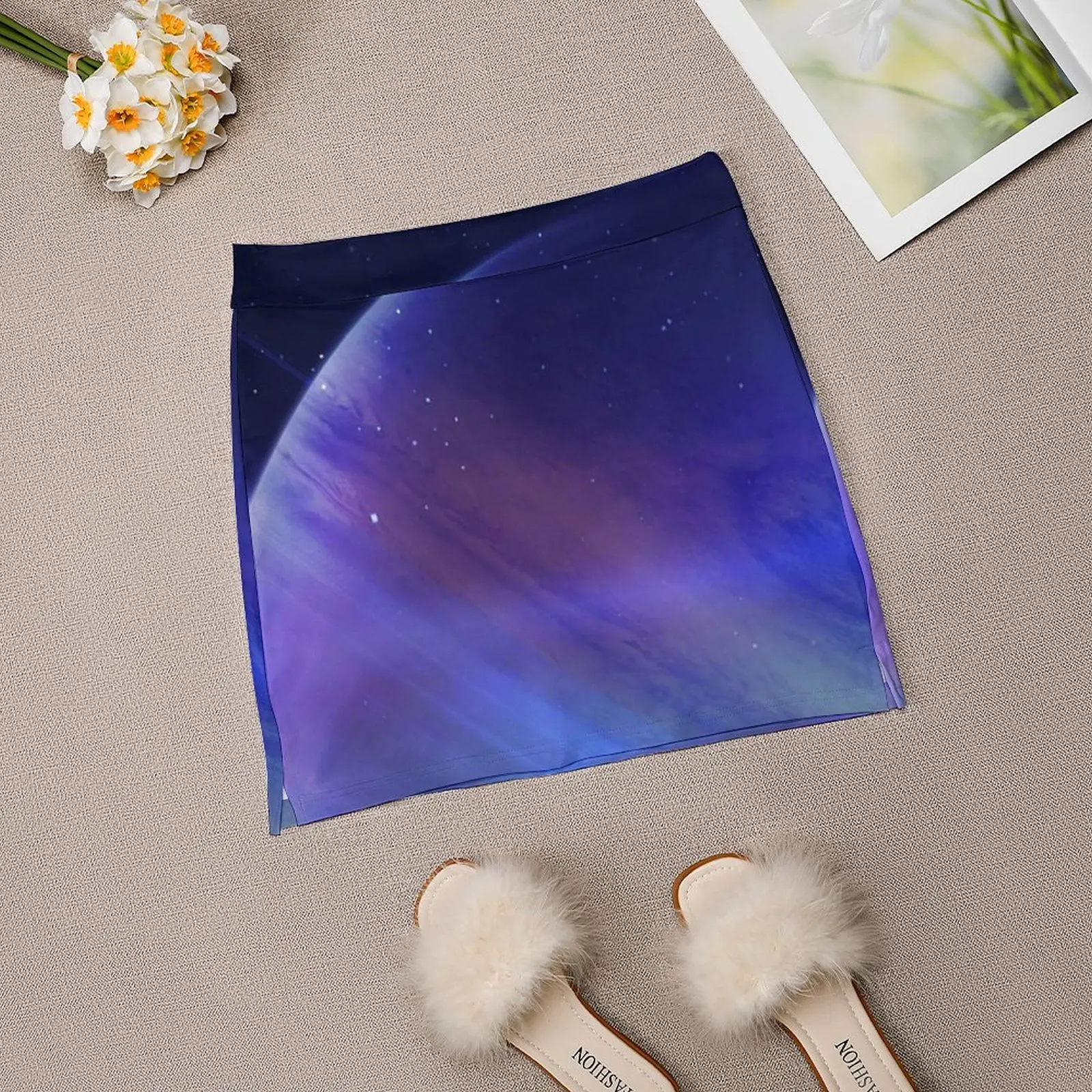 Rahasia Rok Wanita Galaxy dengan Rok Tenis Saku Tersembunyi Rok Golf Rok Bulu Tangkis Rok Lari Ruang Galaksi