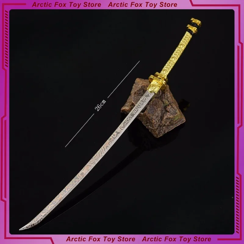 26 センチメートルゴールデンナイフ剣合金モデルゲーム周辺機器アニメフィギュア装飾品コレクション絶妙な工芸品誕生日プレゼントおもちゃ子供