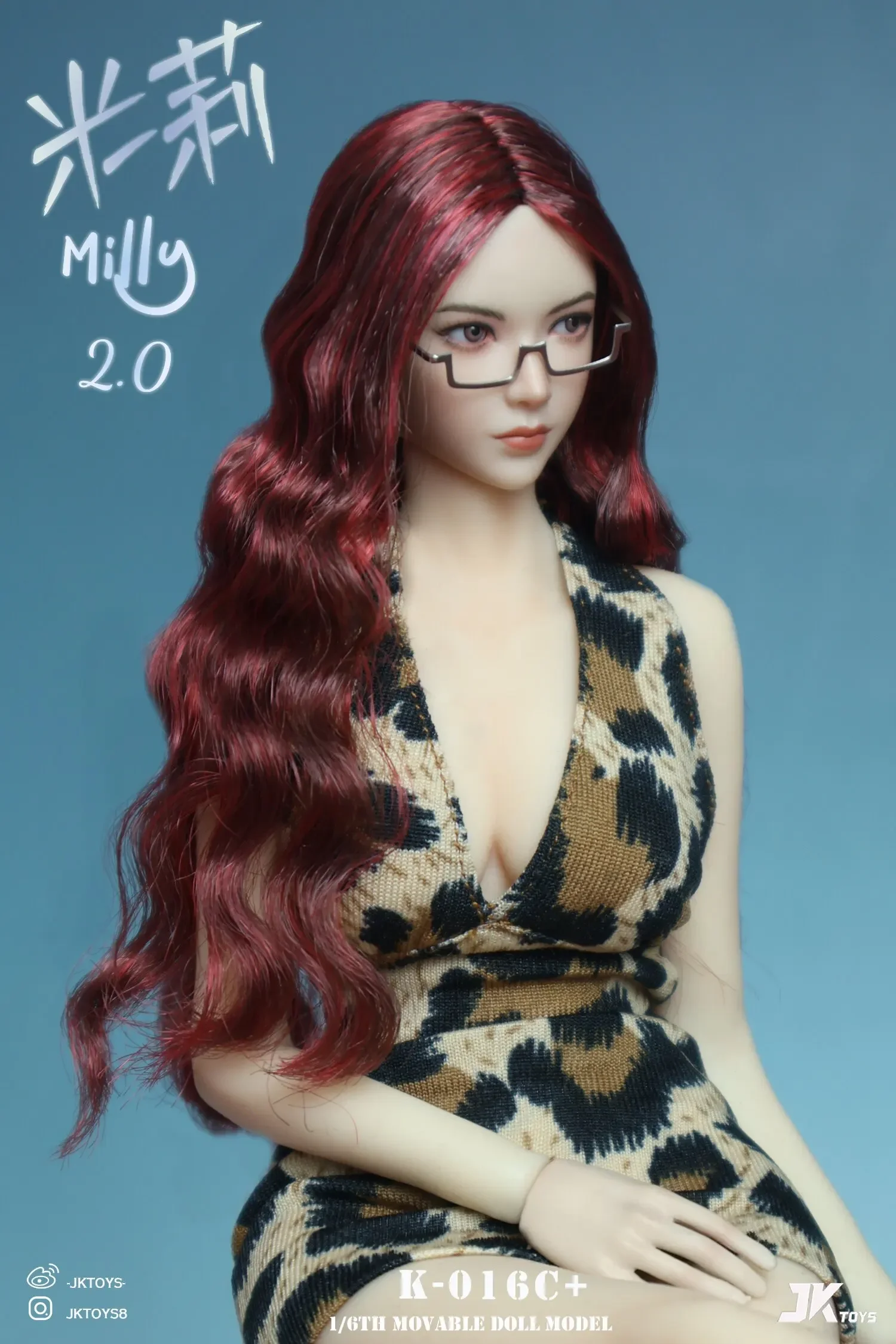Vorverkauf: JKTOYS Milly2.0 K-016 Bewegliche Augen Schönheitskopf-Modell im Maßstab 1:6 für 12-Zoll-Actionfiguren und Körperpuppen – Detail 11