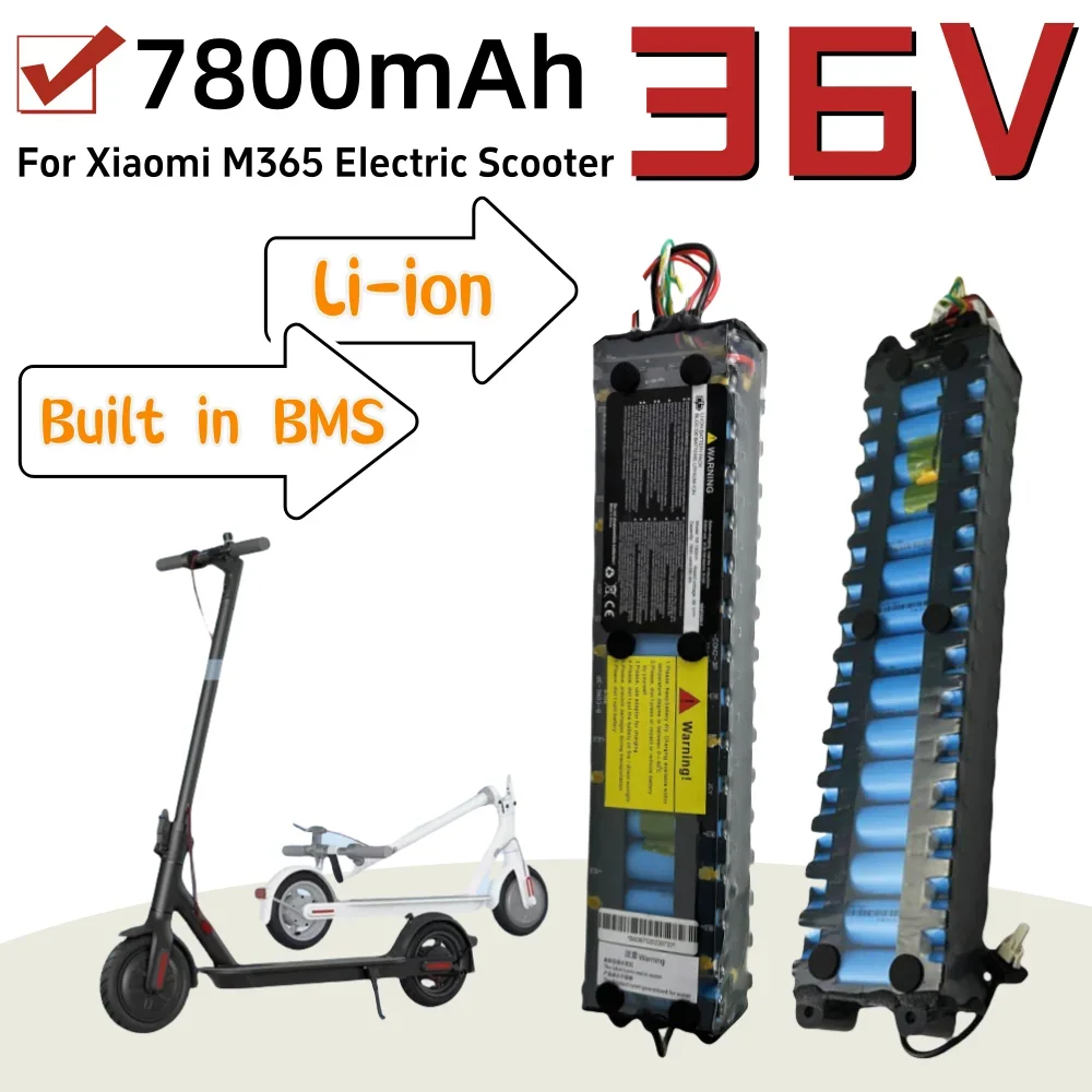 

18650 10S3P 36V 7800mAh Litium Ion Battery Pack NE1003-H Cell Communication Interface for Xiaomi M365 Electric Scooter