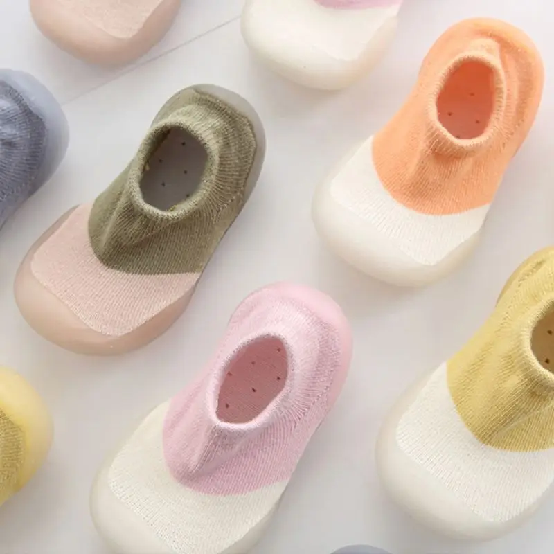 Baby Sokken Schoenen Voor Lente Herfst Schattige Stijl Katoenen Vloerschoenen Kids Zachte Botton Anti-Slip Eerste Wandelaars Peuter Sockings 0-3y