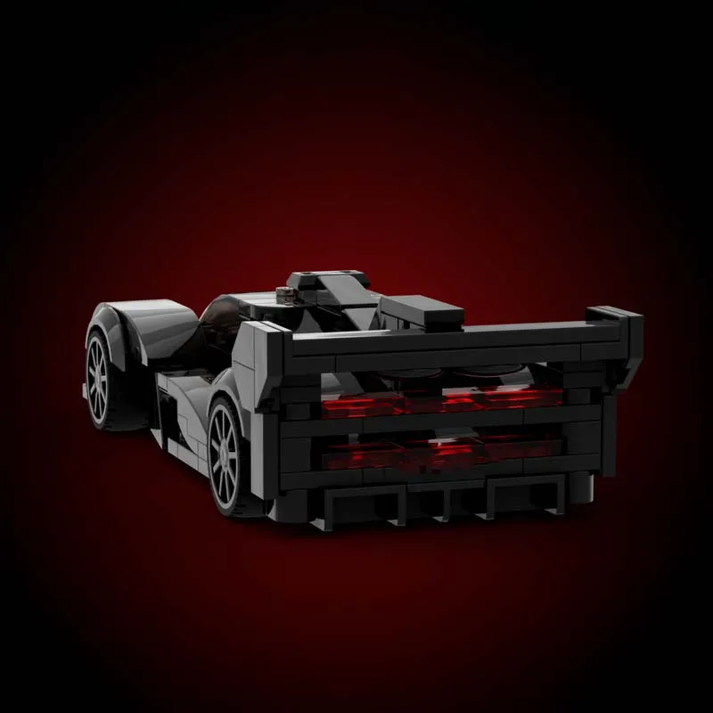 263 PCS 스피드 하이퍼카 GMR-001 하이퍼카 프로토타입 MOC 맞춤형 모듈식 빌딩 블록 창의적인 디자인 DIY 소년 휴일 장난감 선물