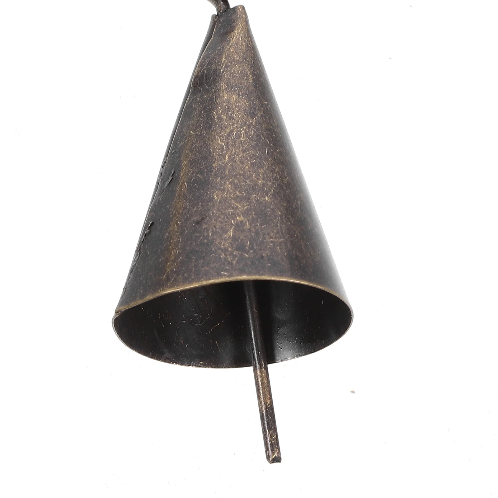 1 مجموعة خمر المعادن مخروطي البقر ريفي حبل القنب معلقة الزخرفية بصوت عال مزرعة الحيوان جرس عيد الميلاد سحر الحصان الأغنام جرس #6