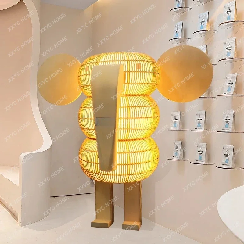 A  Animal Landing Shopping Mall Hotel Club Store Creative Personality Elephant Shape Ornament