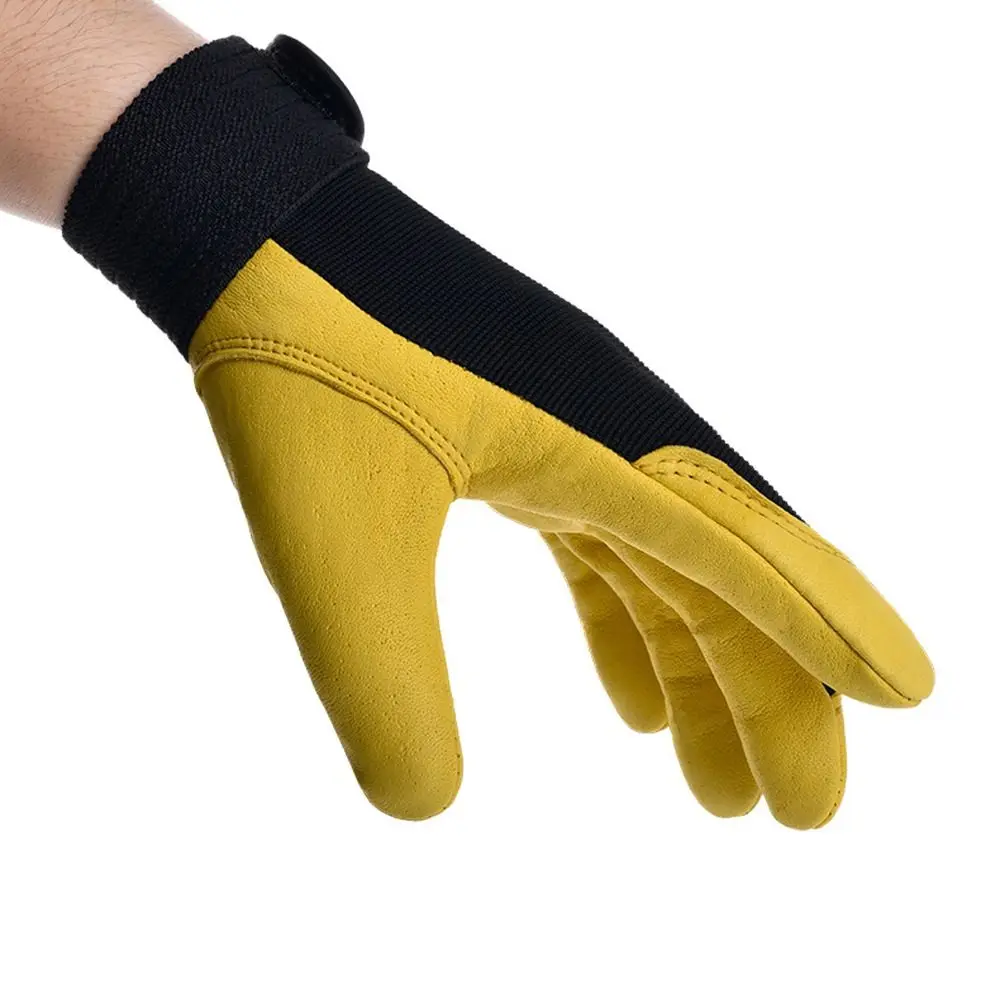 Practical Thickened Labor Insurance Gloves Wear-Resistant Comfortable Leather Work Gloves Flex Grip Safety Gloves Welding