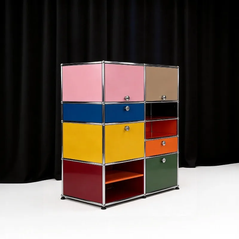 

Side cabinet high-end module storage color side cabinet
