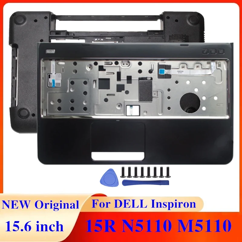 

NEW For DELL Inspiron 15R N5110 M5110 Laptop Palmrest Upper Case Touchpad/Bottom Base 39D-00ZD-A00