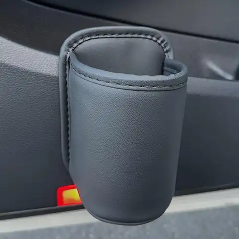 Car door cup holder Leather Automotive Drink rack Storage bin auto Back Seat cup holder Organizer for car interior accessories