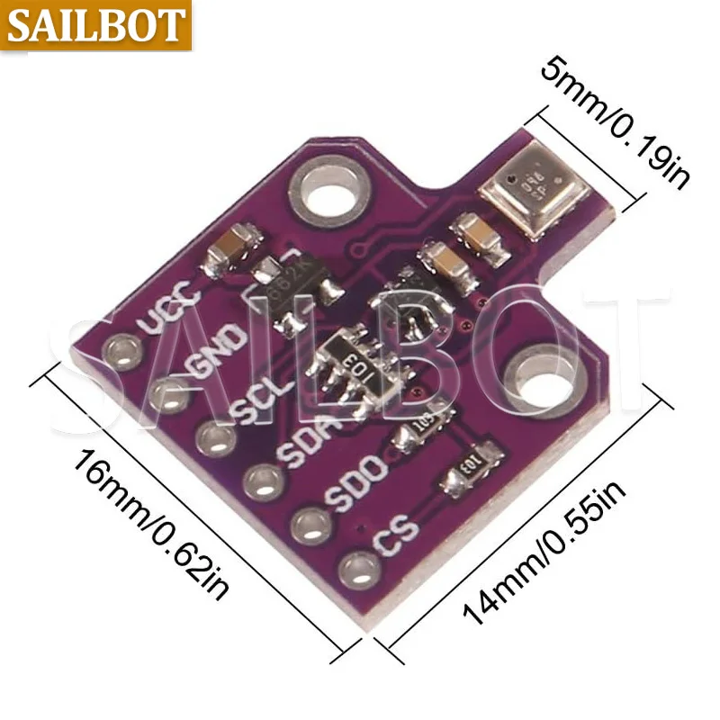 BME680 Temperature and Humidity Temperature Pressure High Altitude Sensor Module Digital 4 in 1 Sensor With Gas High Accuracy