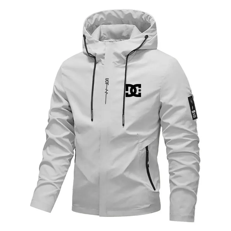 

2026 Spring New Plus-Size Men's Casual Printed Jacket, Outdoor Sports Windproof and Sunproof Mountaineering Windbreaker Coat