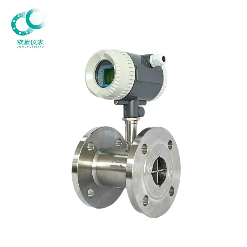 High Accuracy Digital Smart Turbine Flow Sensor 4-20mA Output Stainless Steel IP65/IP67/IP68 Air Natural Gas Liquid Water Oil