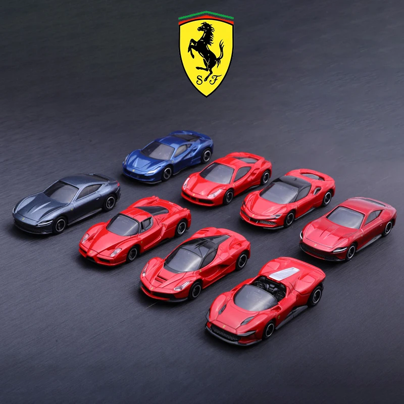 TOMY Ferrari F40 Roma SF90 SP3 Ferrari F8 ENZO F355 F50 Laferrari 512BB Alloy Car Diecasts & Toy Vehicles Car Model For Children