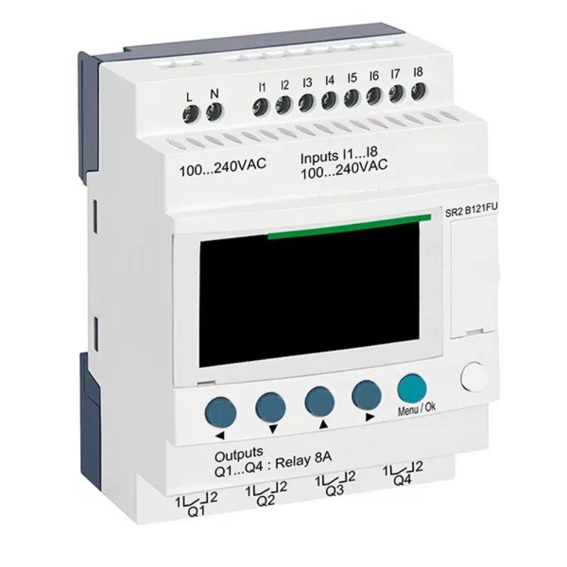 Nuevo en caja relé inteligente compacto Zelio Logic SR2 SR3 12 IO 100 a 240V AC pantalla de reloj Sr2b121fu