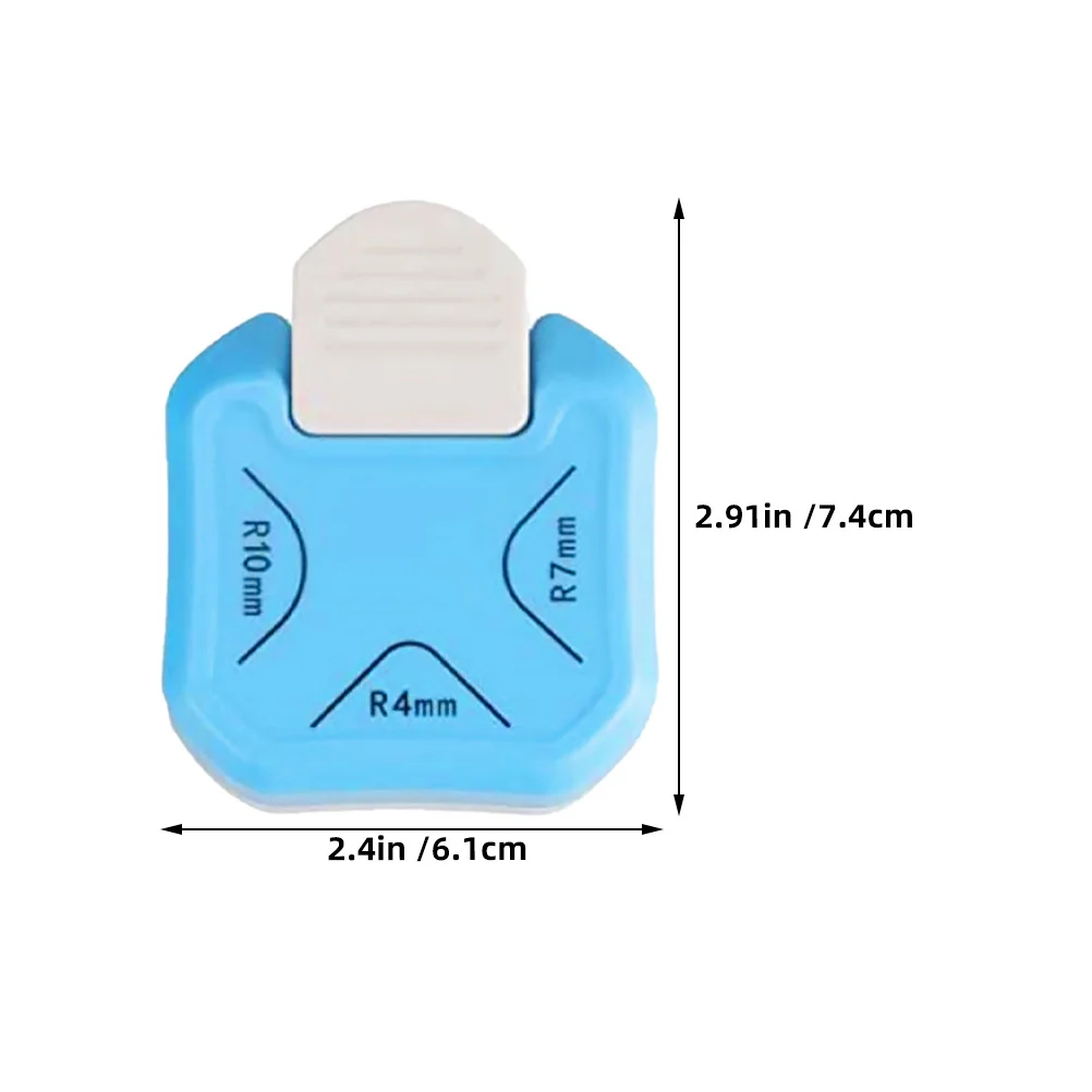 2Pcs Paper Corner Punch Multi Angle Round Inverted Punch Craft Cutter Portable DIY Scrapbooking Card Making Tool