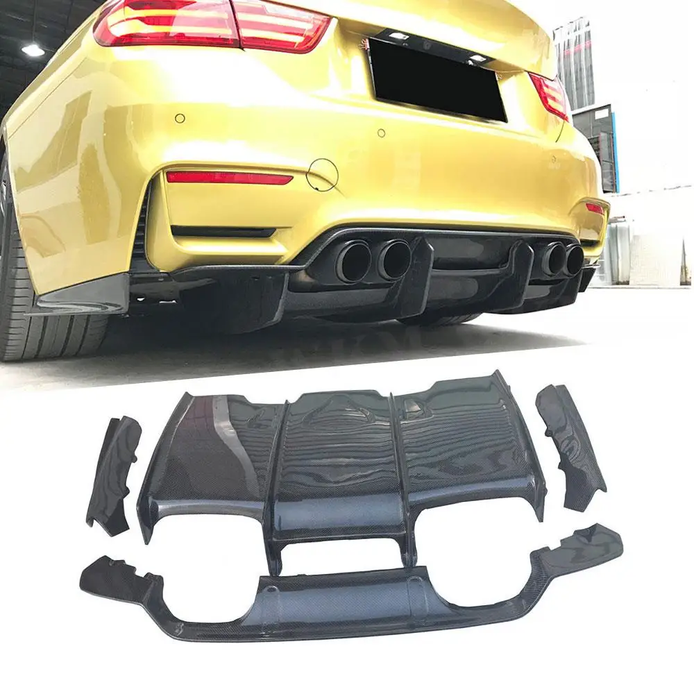 

Carbon Fiber Rear Bumper Lip Diffuser Splitters Spoiler For BMW F80 M3 F82 F83 M4 2014-2018 Standard And Convertible Body Kits