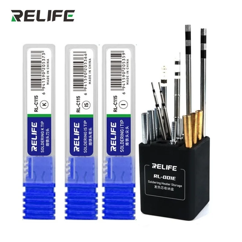 RELIFE C210 C115 C245 Soldering Iron Tips Original Head Replacement for JBC Original T115 Handle SUGON T36 T3602 Welding Station