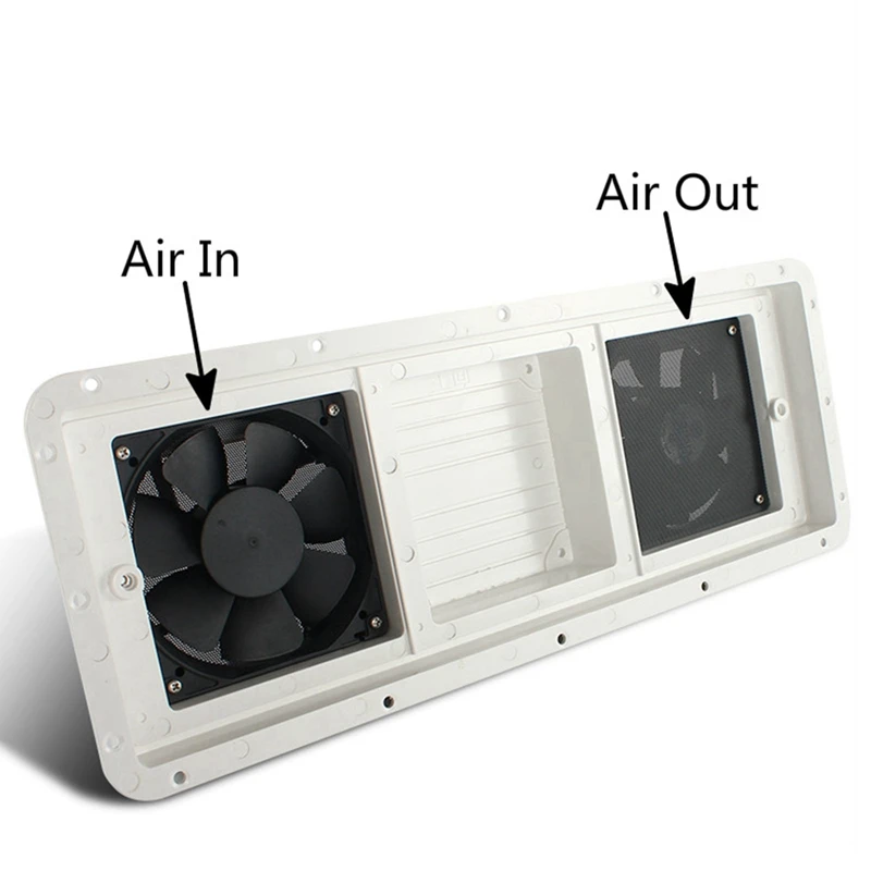 Cubierta de salida de aire montada lateral para RV, ventilador de escape de radiador RV, rejillas de ventilación a prueba de polvo para remolques, caravanas y campistas