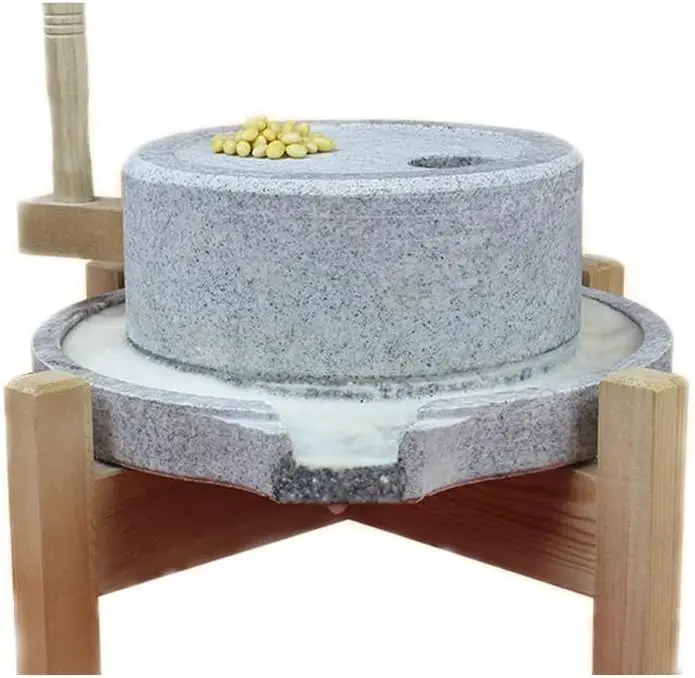 Natural Granite Paste Mill, Hand Stone Mill, Bluestone Mill/Pulverizer, Dry/Wet Mill, Nutmeg Grinder Hand Crank, Classic Grain