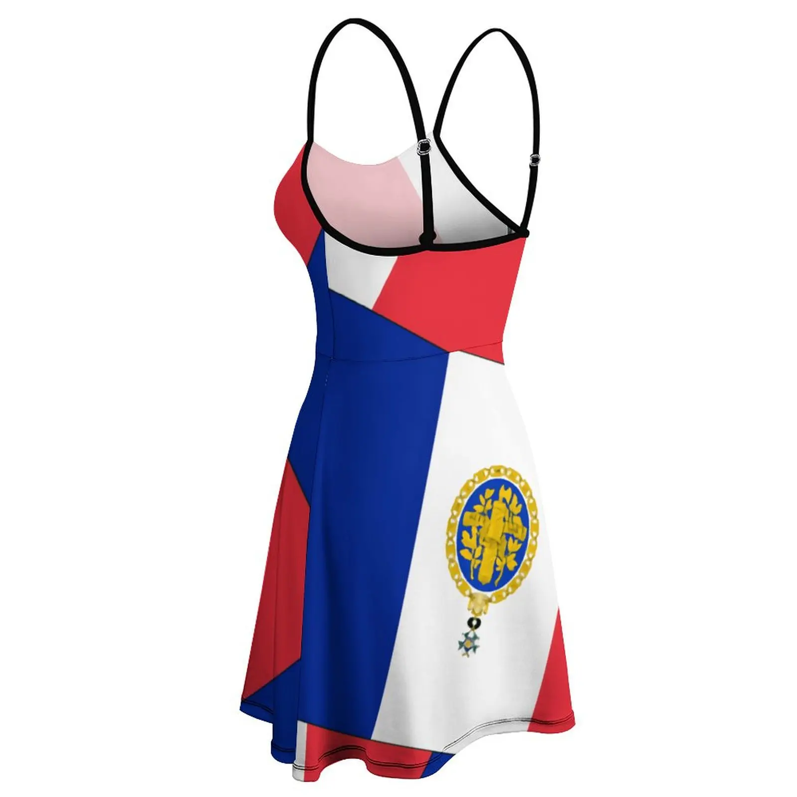 Exotic  Woman's Dress The Dress French Flag France Women's Sling Dress Novelty  Parties Funny