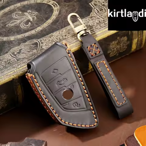 Genuine Leather Car Remote Key Case Cover for BMW G20 G30 X3 G01 F15 F16 X1 X4 X5 X6 X7 1 3 5 6 7 Series G11 G02 F48 F40 F44 216