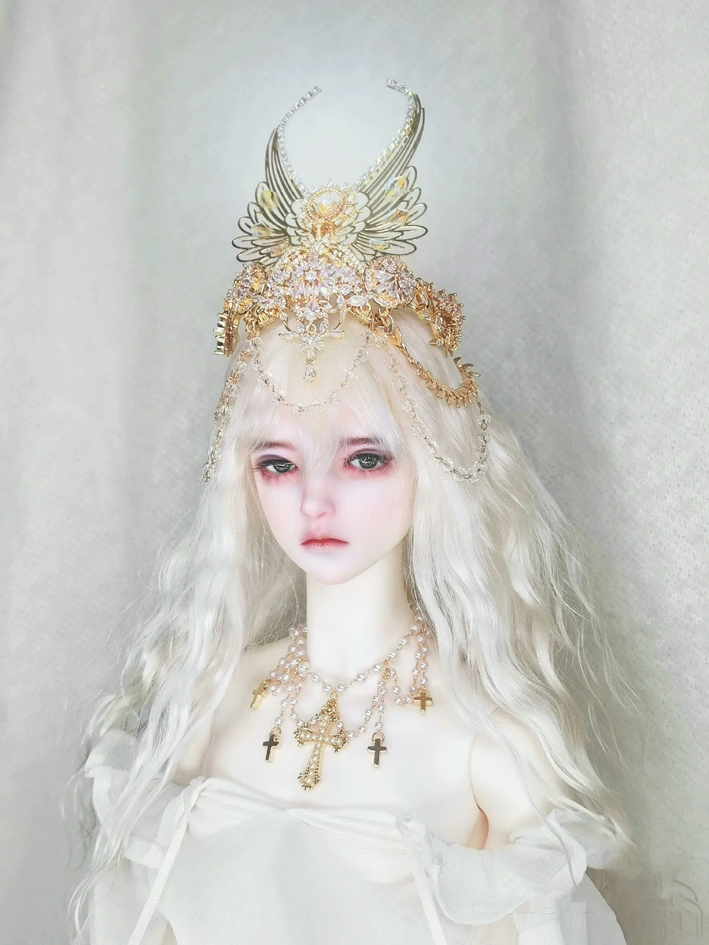 Headdress For Doll, 1/3 BJD Set Ornaments Crown Necklace Toy Tiara Accessories