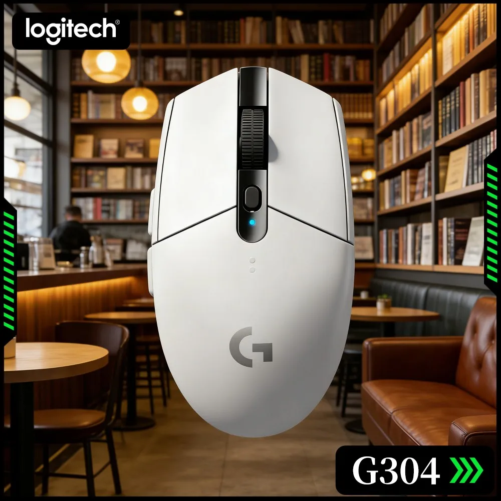 Logitech G304 LIGHTSPEED Wireless Gaming Mouse Dependable Detection Performance On Wood Plastic Glass Household Desk Types
