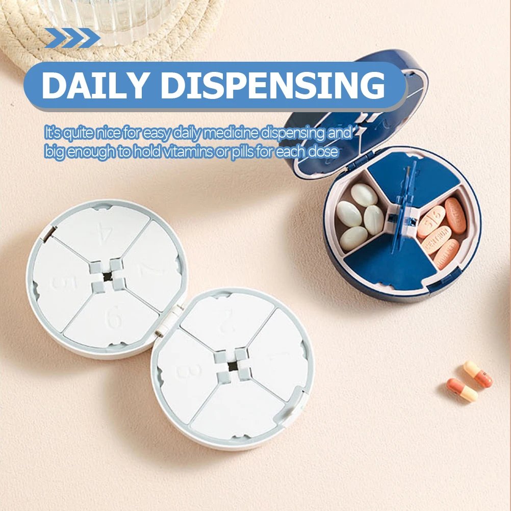 

Pill Box Open Daily ganizer Large Capacity Vitamin Storage Travel Medicine Container Weekly Case Pill