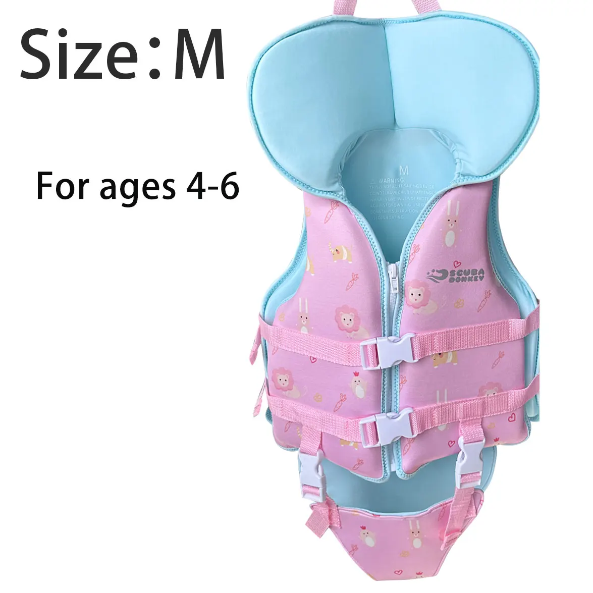 

HISEA children's pillow style floating clothes (blue, pink) are suitable for children under 3 years old to play on water