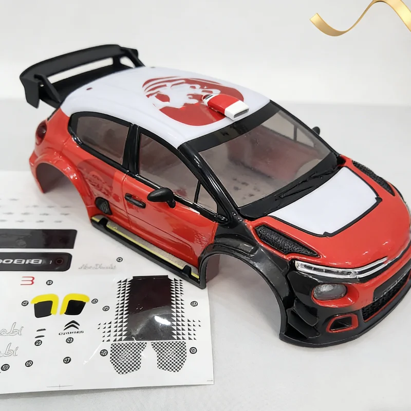 New MJX 14303  Rally RC Car Body Kit Brushless Drift Lighted Shell Bracket Front Rear Anti Collision Parts For RC Racers