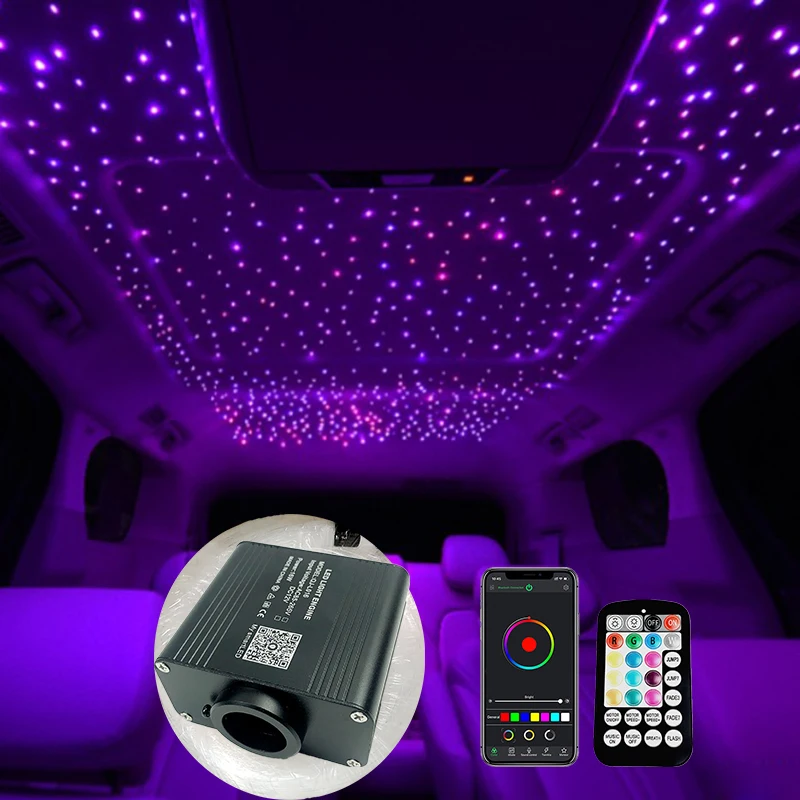 Optical fiber Light Twinkle Star ceiling kit Bluetooth phone APP Smart Control  Starry Car LED Kid Room Ceiling Sky new lamp hot