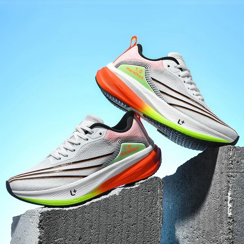 Marathon Men's Running Shoes for Women Mesh Jogging Sports Shoes High-quality Supercritical Sneakers Men Athletic Training Shoes