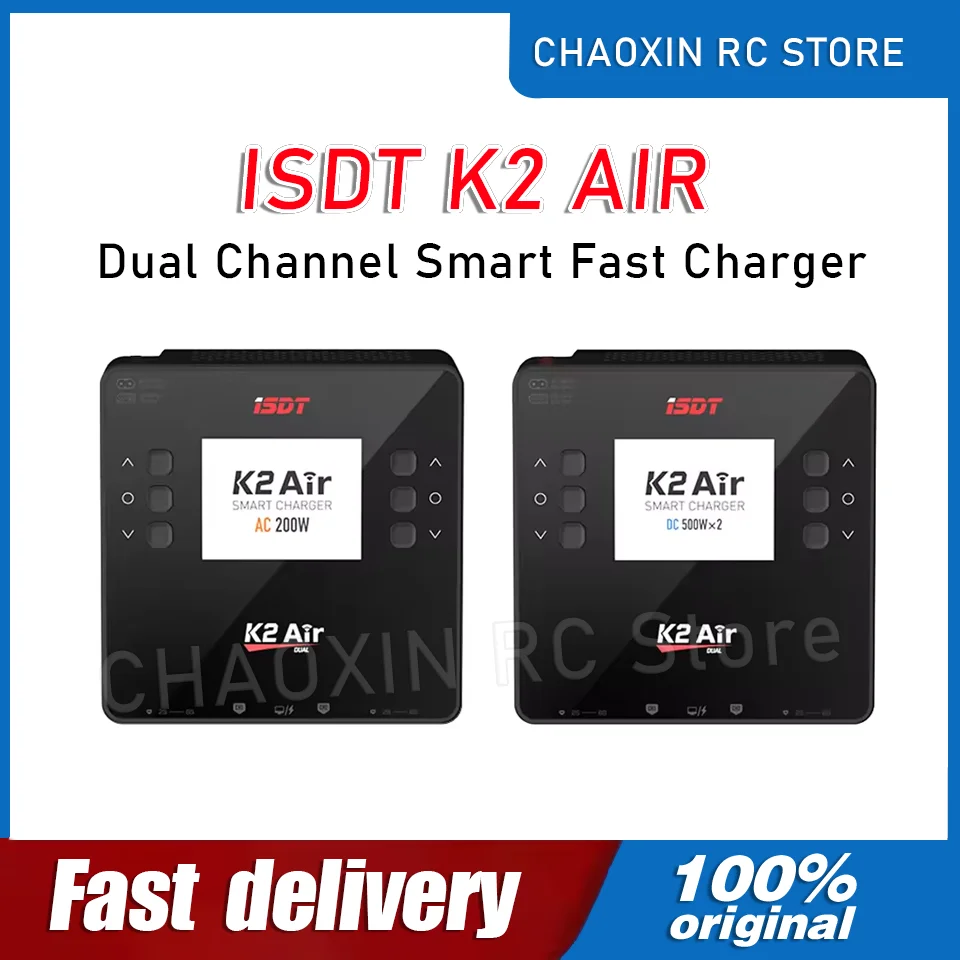 

ISDT K2 AIR K2AIR AC200W / DC500W Dual Channel Smart Fast Charger ISDLink Controller 1 sold byAerial Photography S... (4.9 | 5,0