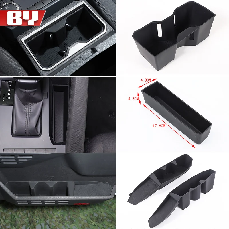 

For TOYOTA TACOMA 2024 2025 Car Center Console Water Cup Holder Cover storage box Protective Cover Auto Interior Accessories