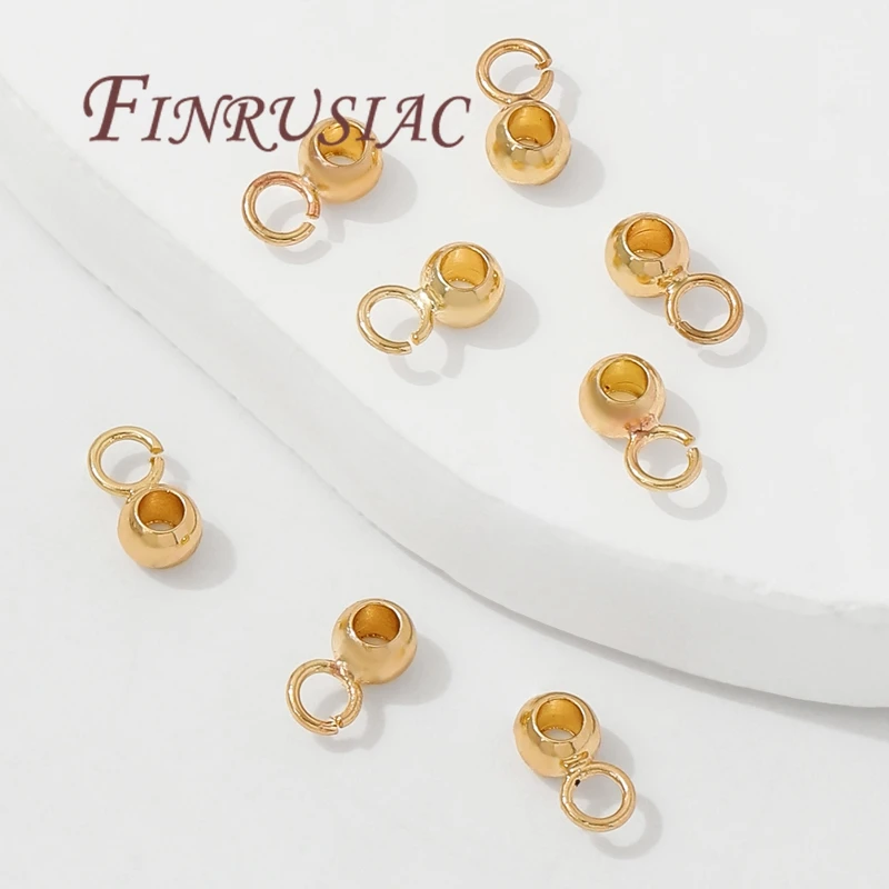 KC Gold Plated Bails with Open rings,Bail For Pendants,Jewelry Bails,DIY Bracelets Accessories,Necklace Bail