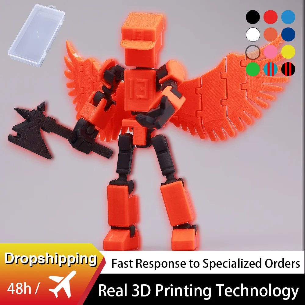 Multi-Jointed Movable Shapeshift Robot 3D Printed Mannequin Mini13 Character Figures Toys Kids Adults Parent-children Game Gifts