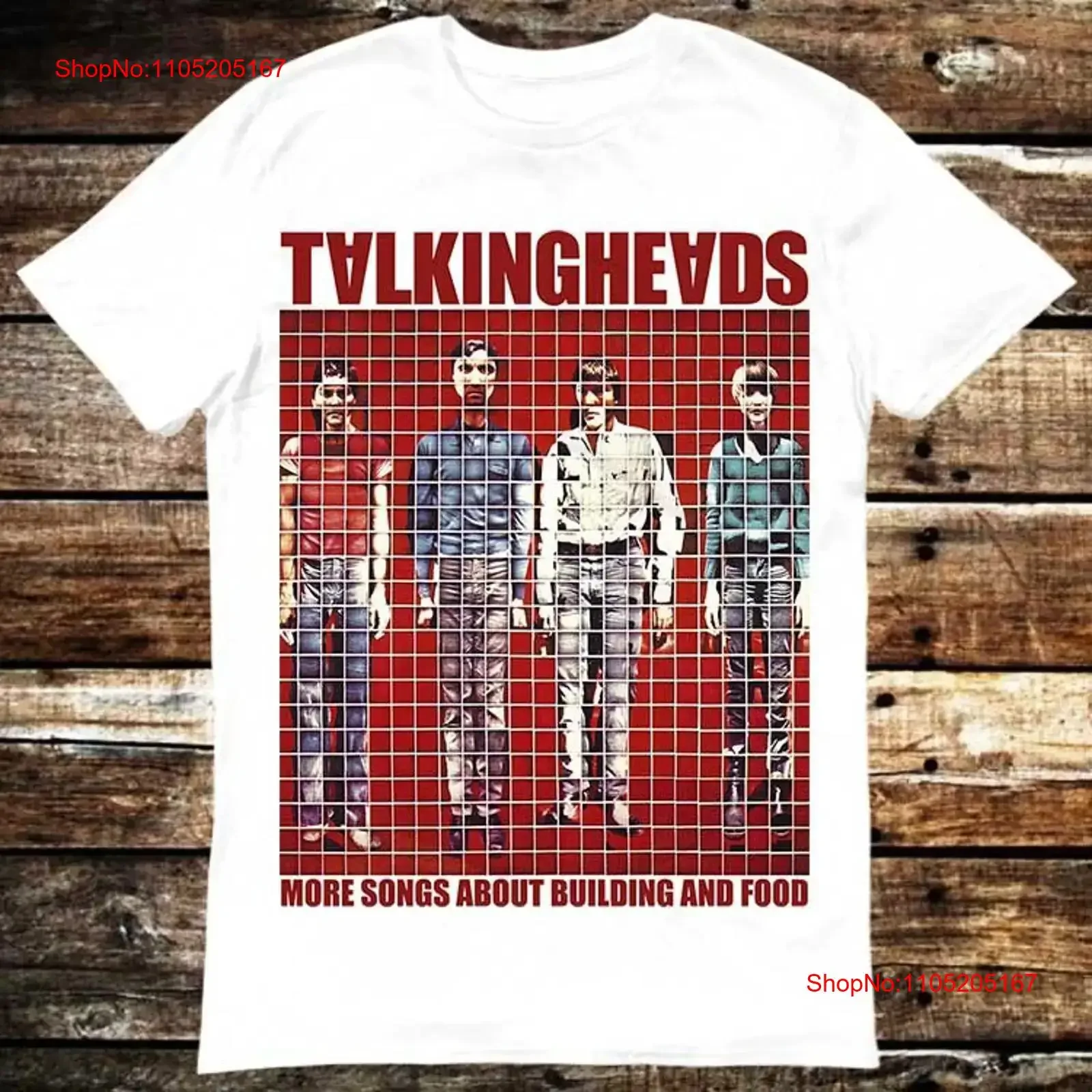 

Talking Heads Exclusive Design More Songs About Buildings And Food T Shirt 6054 vintage Washed Unisex fashion