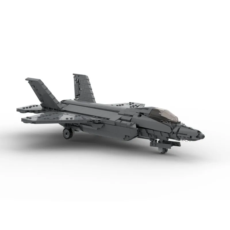 Exquisite Neue Produkt MOC Bausteine Militär Modell F-35 Kämpfer Technologie Modulare kinder Spielzeug DIY Montage Set