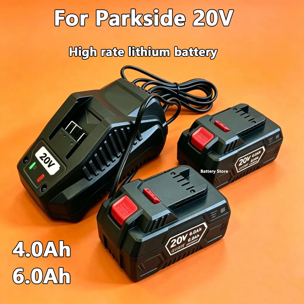 For Parkside 20V full range electric tool battery PAP B1 B3 hand drill battery A3/PAP 208 A1 4.0Ah 6.0Ah lithium-ion battery