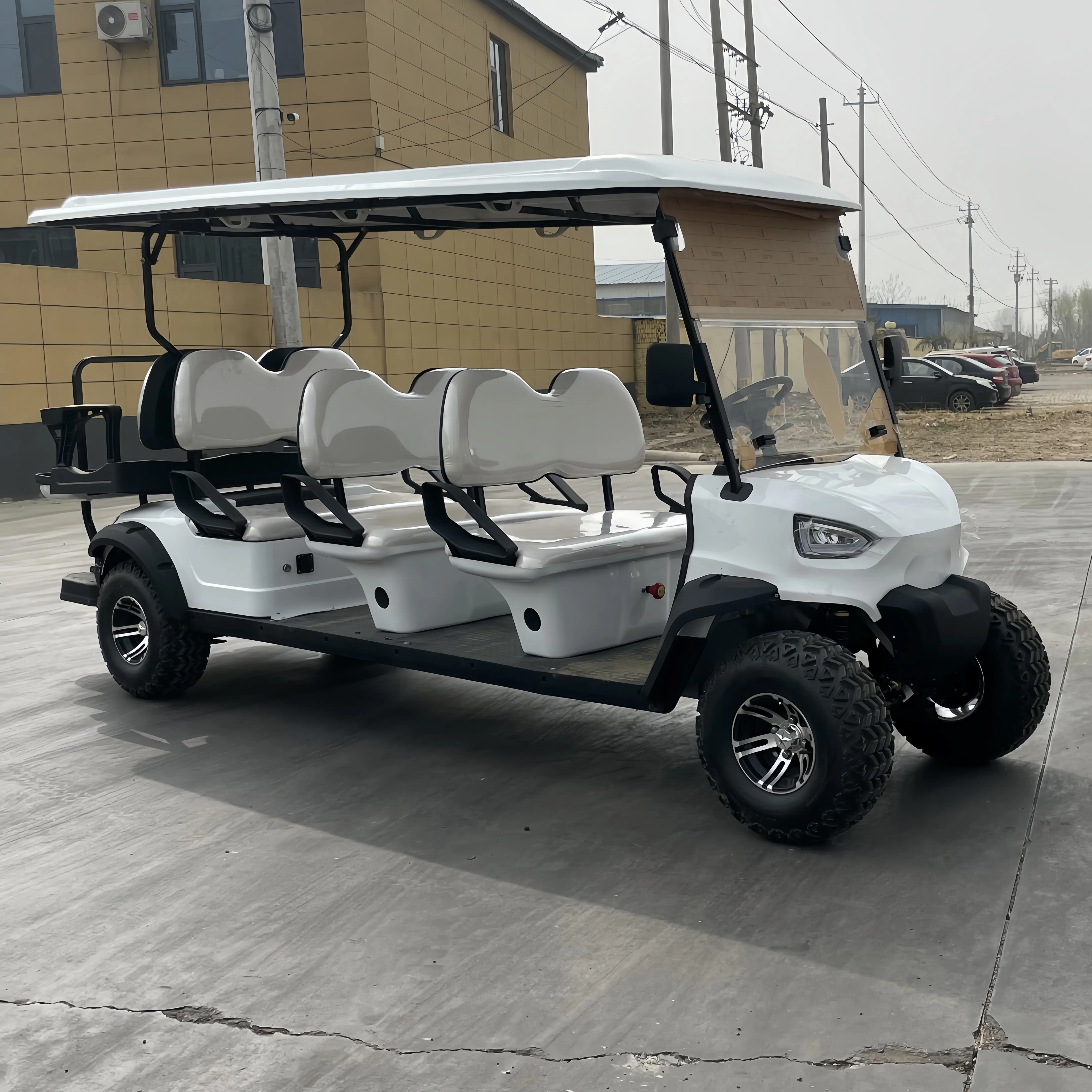 60-72V high-power hunting high four-wheel driver cart 2-4 seater electric golf cart