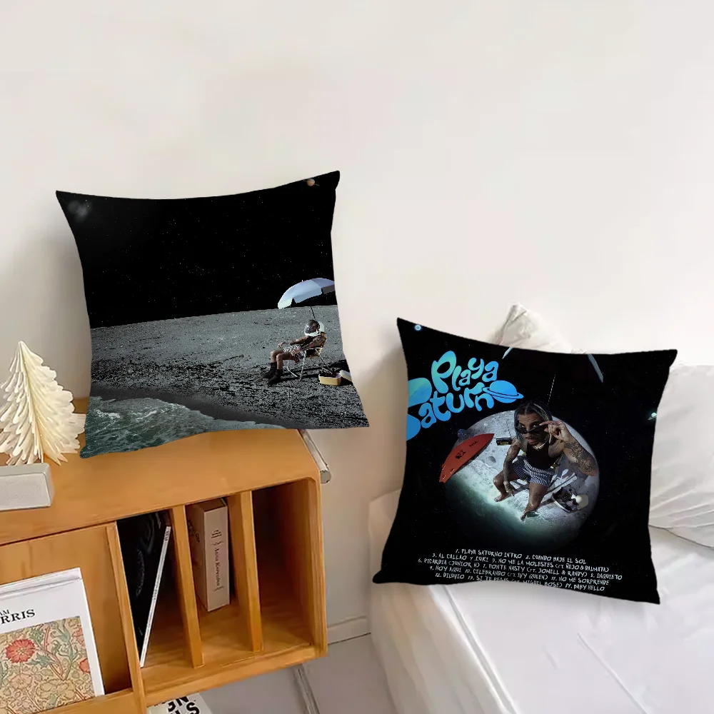 Rauw Alejandro Albums Pillow Case For Sofa Bedroom Living Room Office Bedside Table Backrest Cushion Printing Square