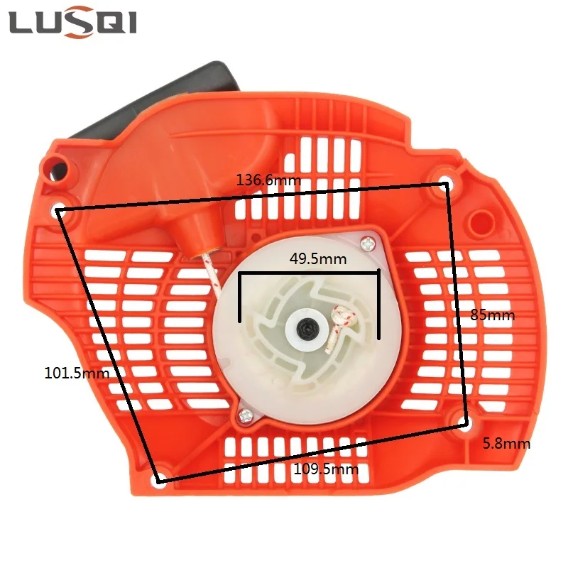 Imagem -03 - Lusqi Chain Saw Recoil Starter Gasolina Motosserra Peças de Reparo do Motor para Husqvarna 445 450 Serra de Corrente Motor de Arranque