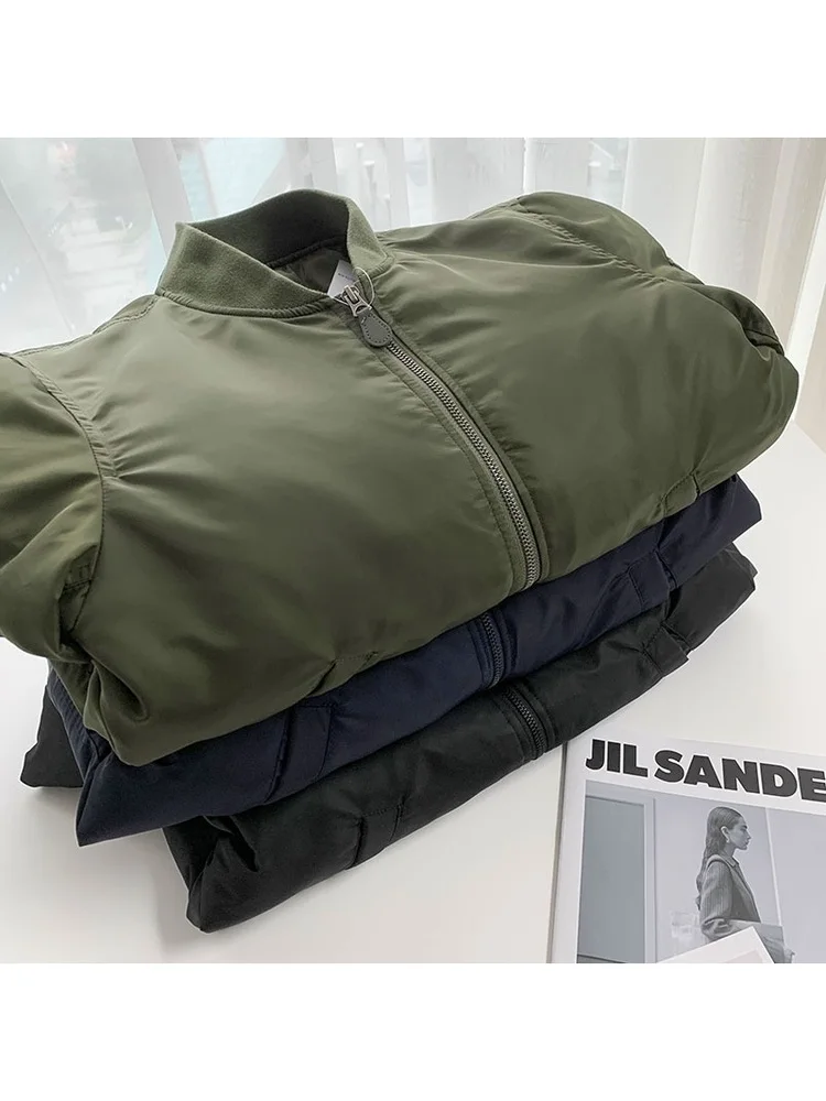 

American Sle Thiened Pilot Jaet 2025 New Autumn Winter Loose Korean Version Baseball Cotton Coat Men's Faion